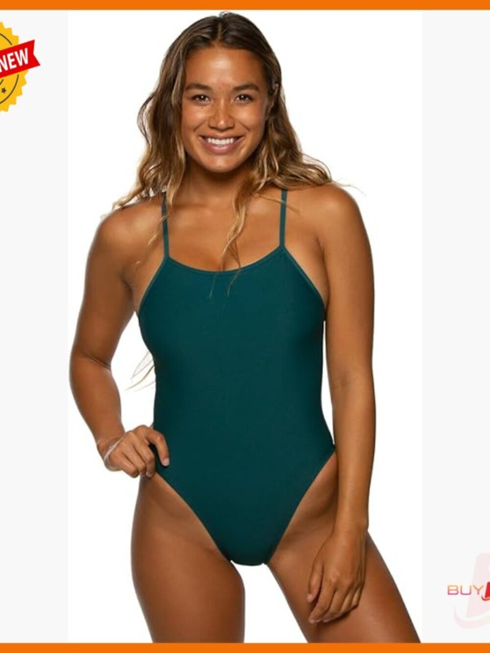 Medium-Full Coverage Athletic One Piece Swimsuit for Competitive Swimming